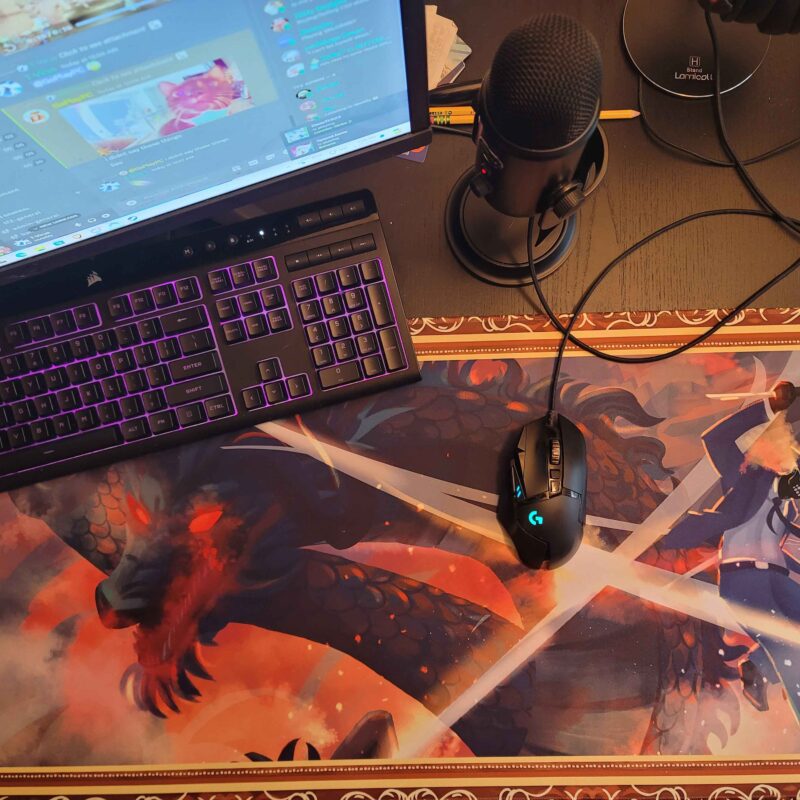 MRswipez1 gaming mousepad with smooth surface